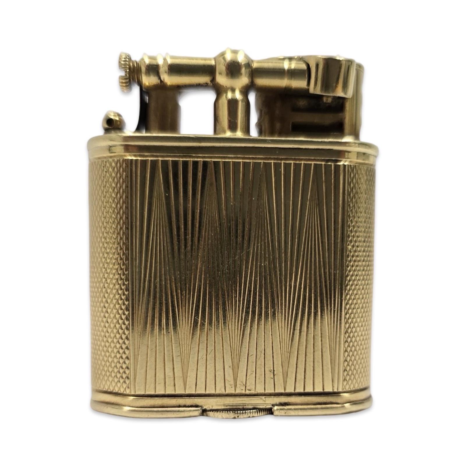 Rare Dunhill 18K Gold Watch Lighter, Art Deco Era, Working Condition For Sale 1