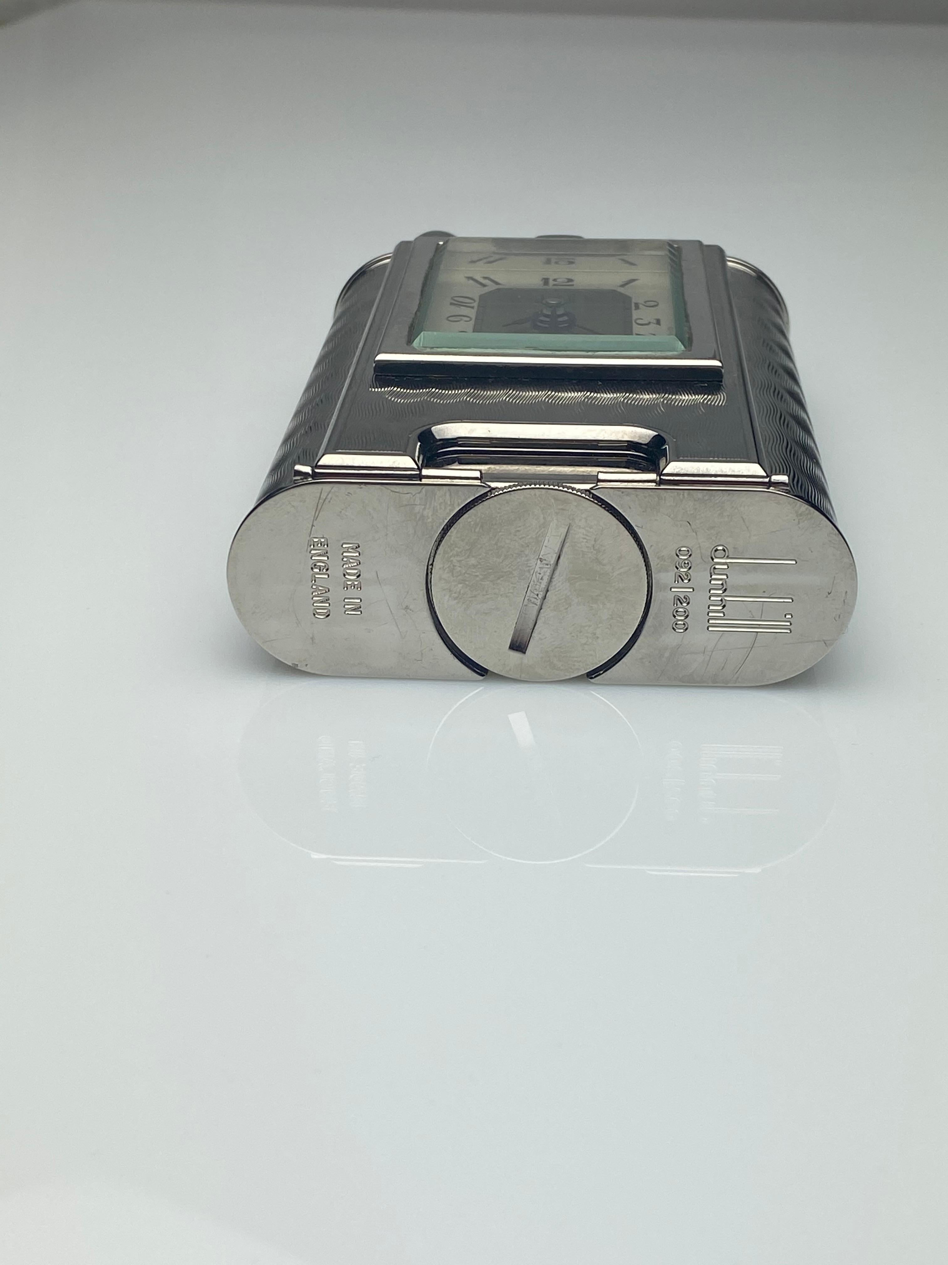 dunhill lighter with clock