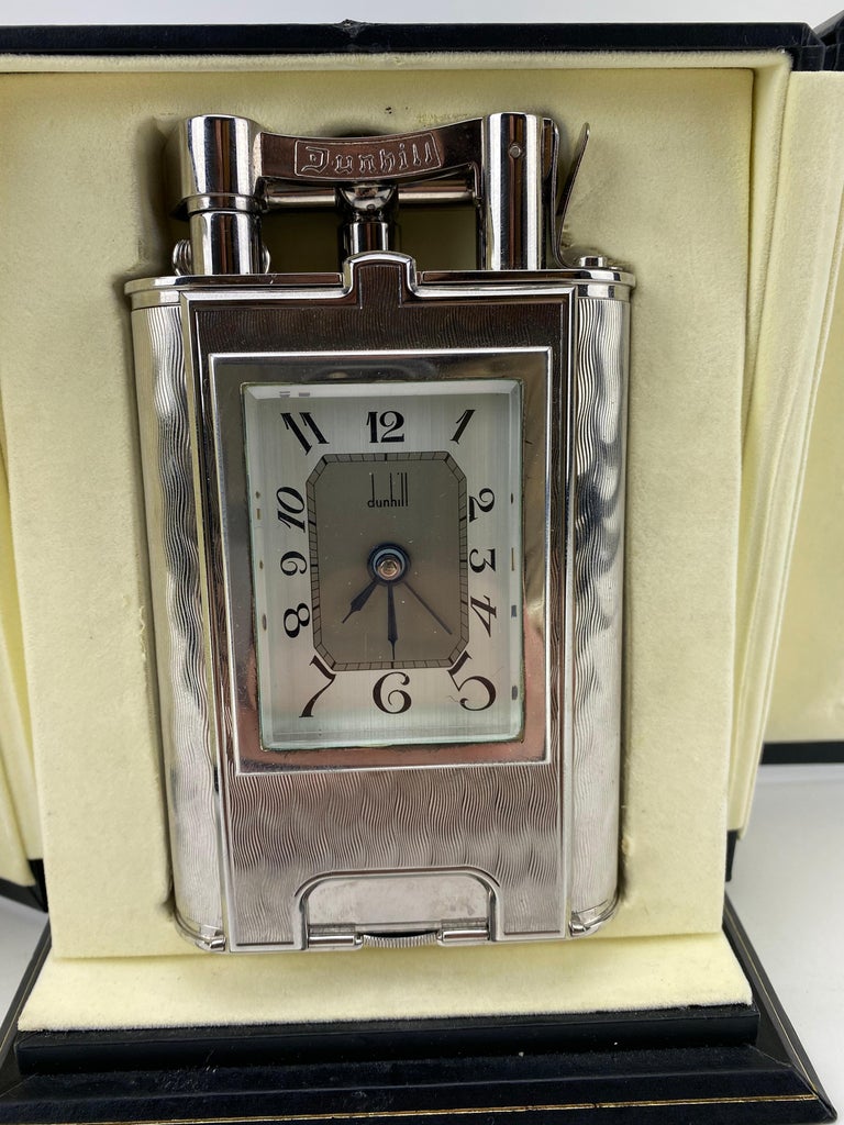 Rare Dunhill Charleston Lighter with Clock at 1stDibs
