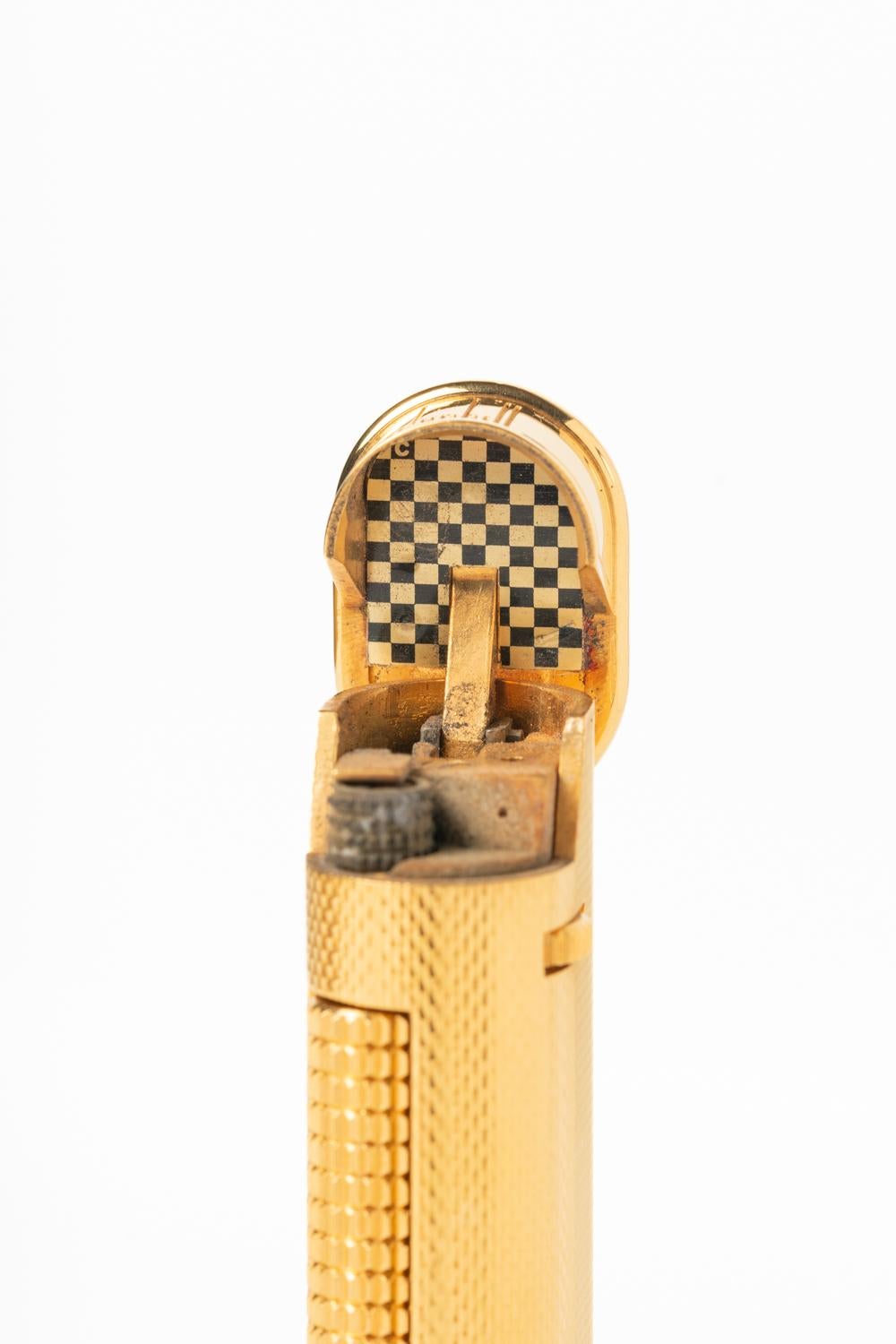 Rare Dunhill Gold Plated Slim Lighter 3