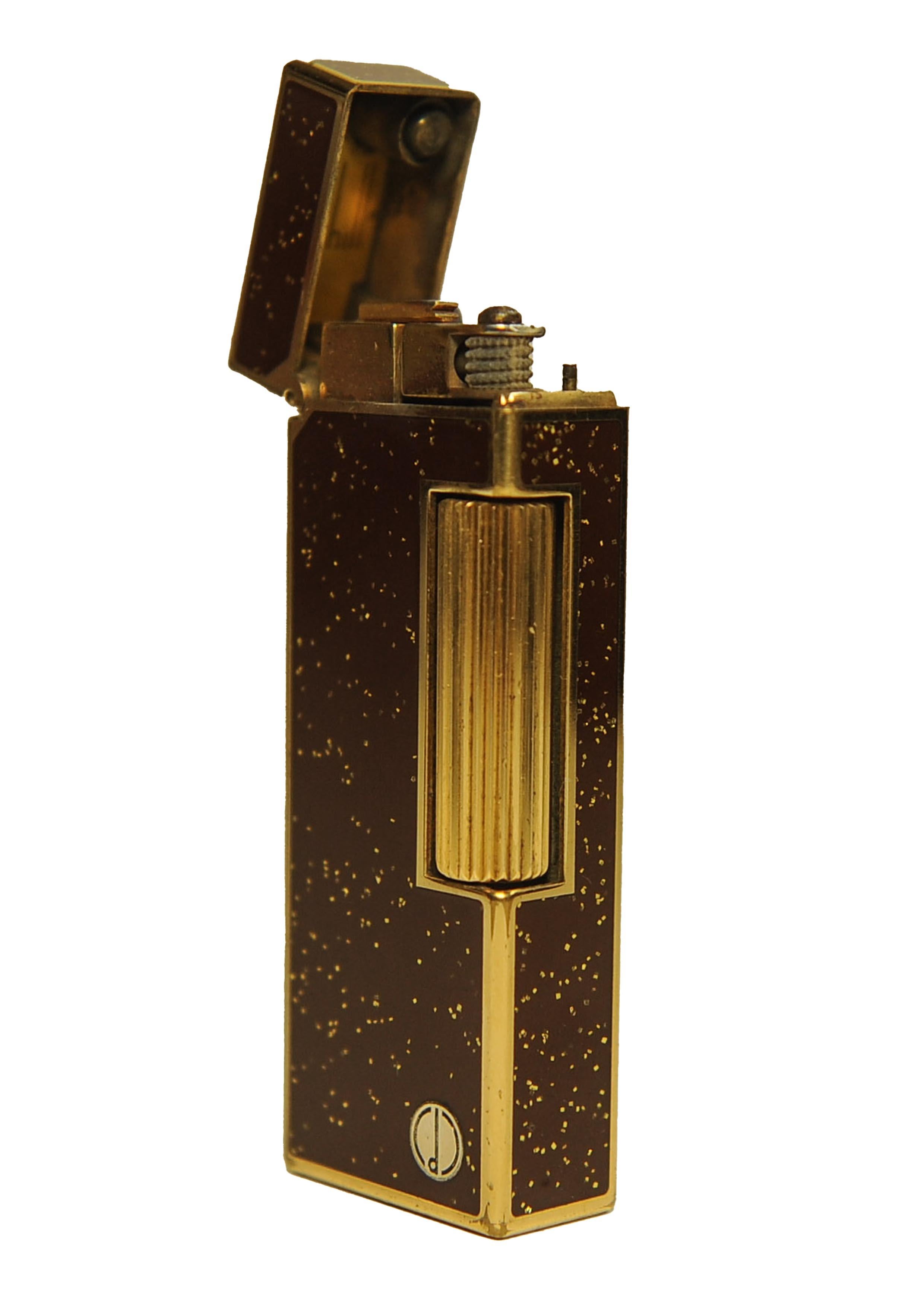 Rare briquet pour cigarettes Dunhill Rollagas Bordeaux doré avec boîte Dunhill en vente 4