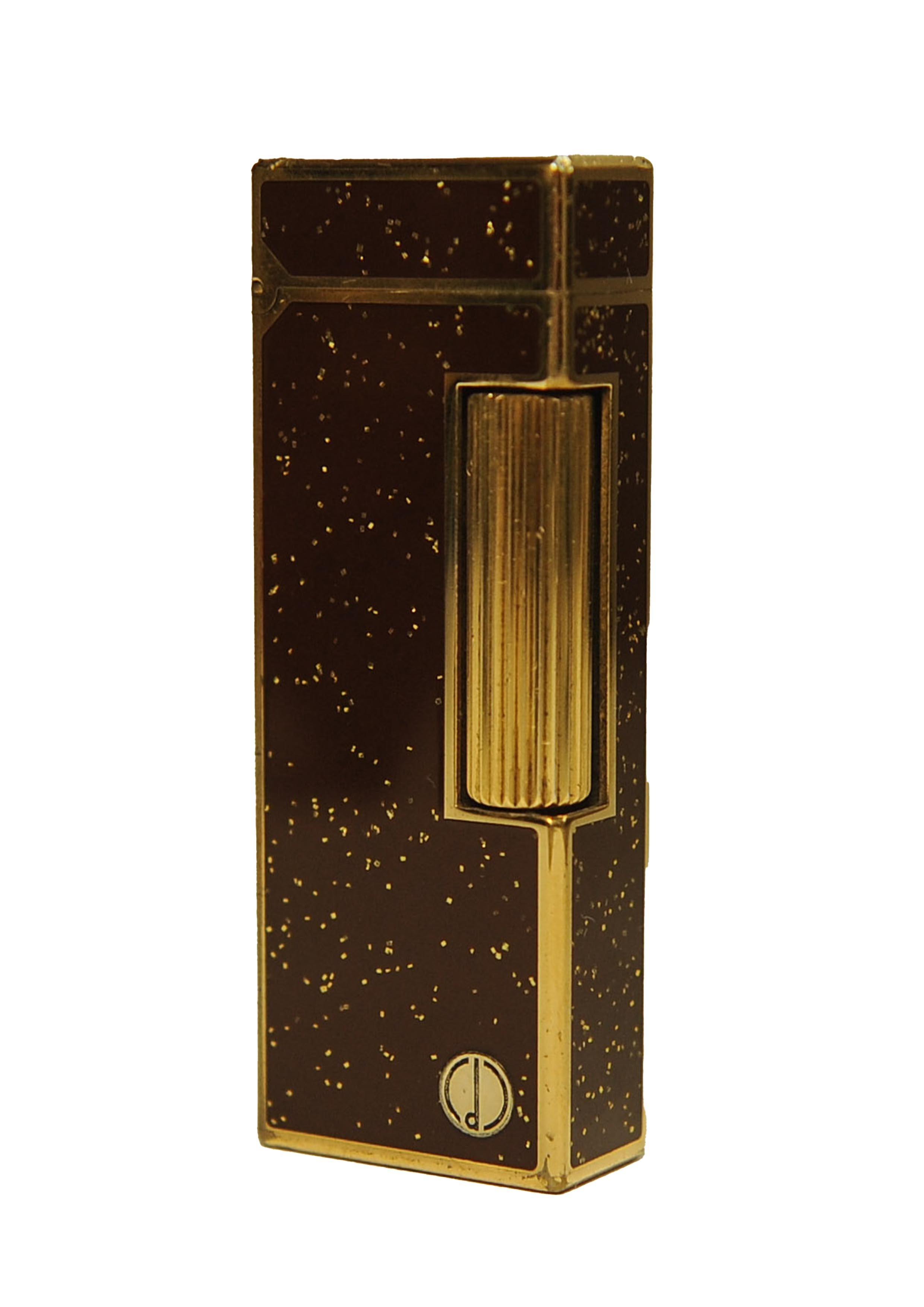 Rare briquet pour cigarettes Dunhill Rollagas Bordeaux doré avec boîte Dunhill en vente 5