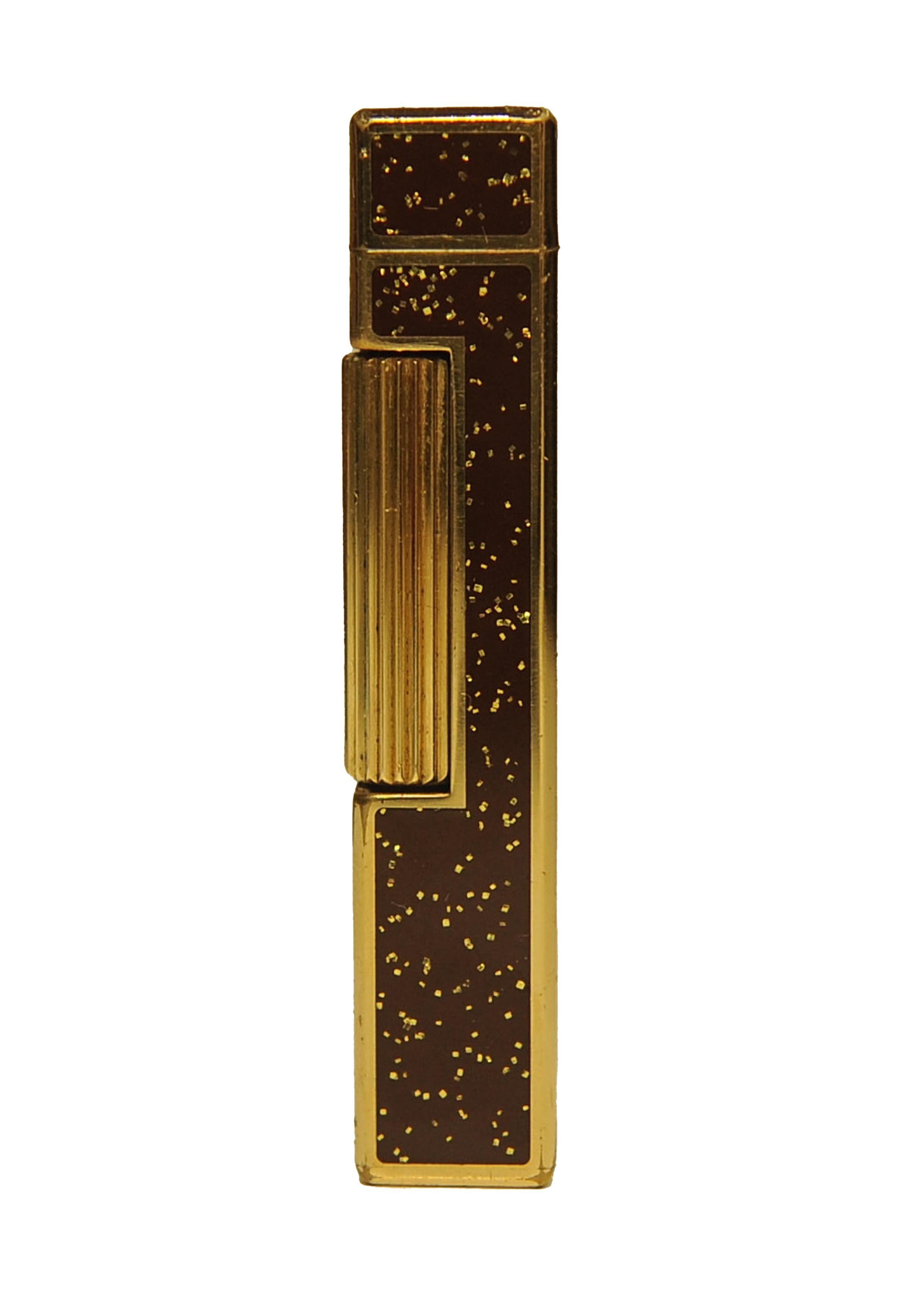 Rare briquet pour cigarettes Dunhill Rollagas Bordeaux doré avec boîte Dunhill en vente 8