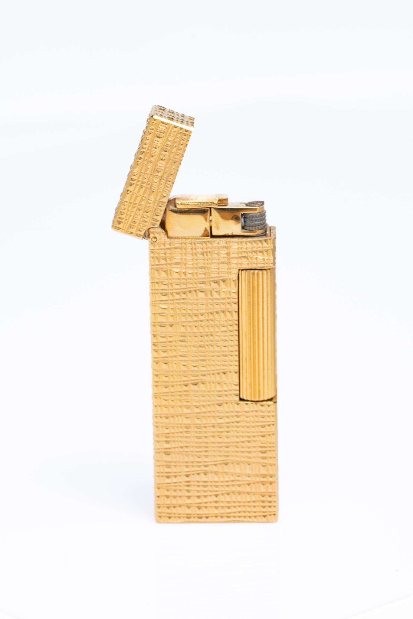 Rare Dunhill Rollagas  Gold Plated Lighter With Documents 4