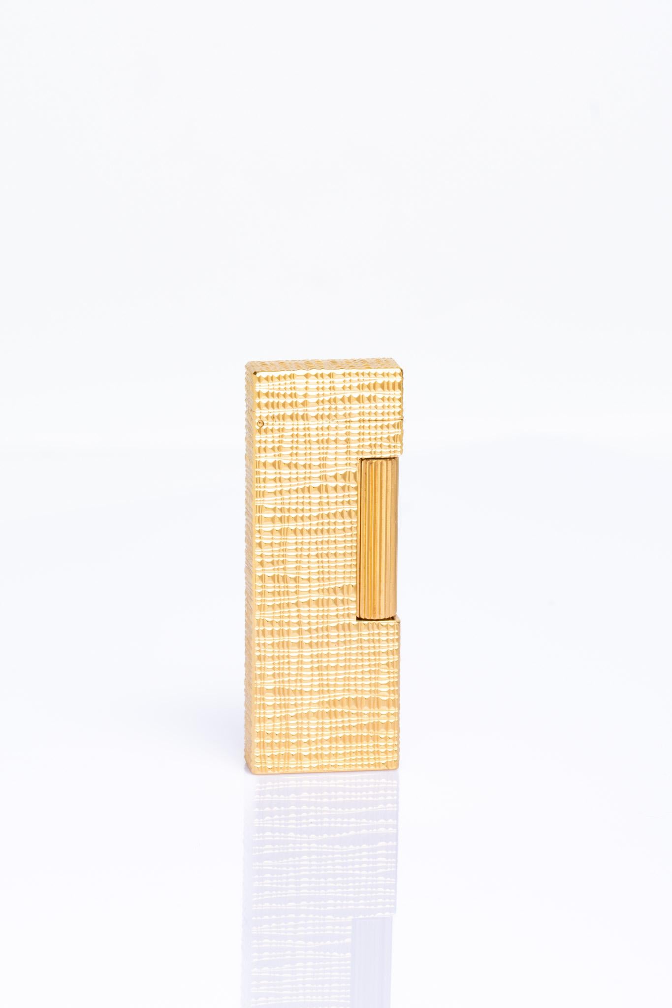 Rare Dunhill Rollagas  Gold Plated Lighter With Documents In Excellent Condition In Portland, England