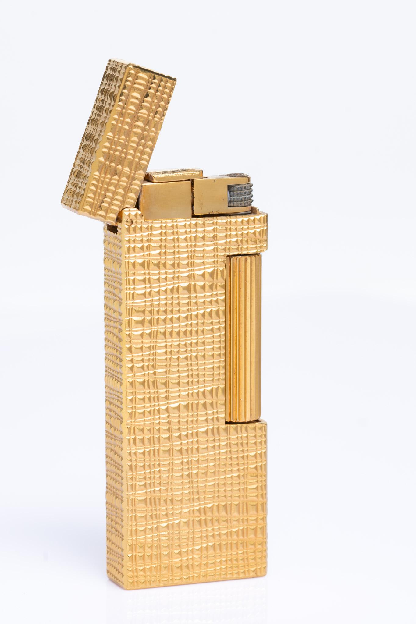 Rare Dunhill Rollagas  Gold Plated Lighter With Documents 2