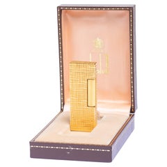 Rare Dunhill Rollagas Gold Plated Lighter With Documents