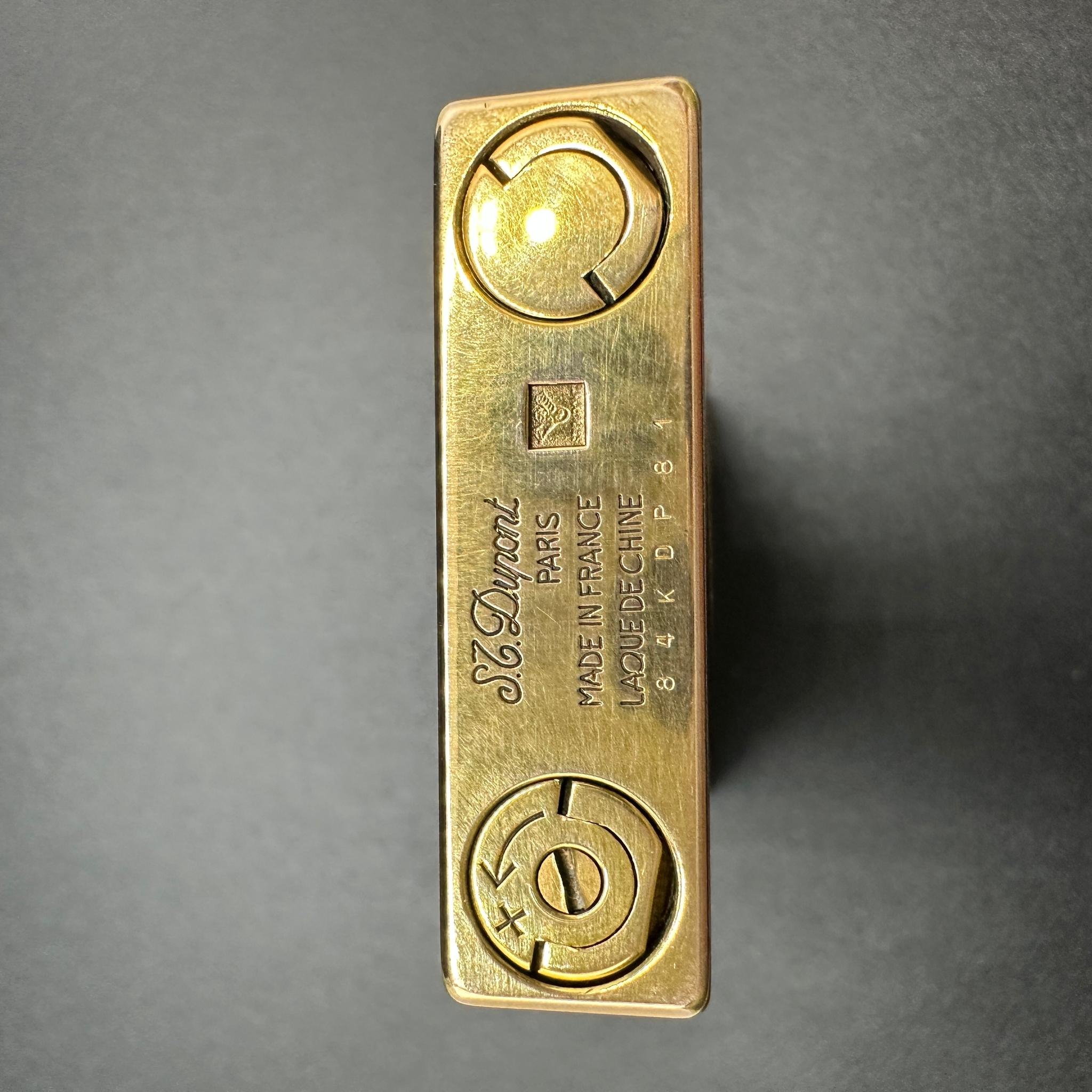 Rare DuPont Maki - E Dupont Maki-E (蒔絵, “Geisha”Gold Plated lacquer Lighter 2