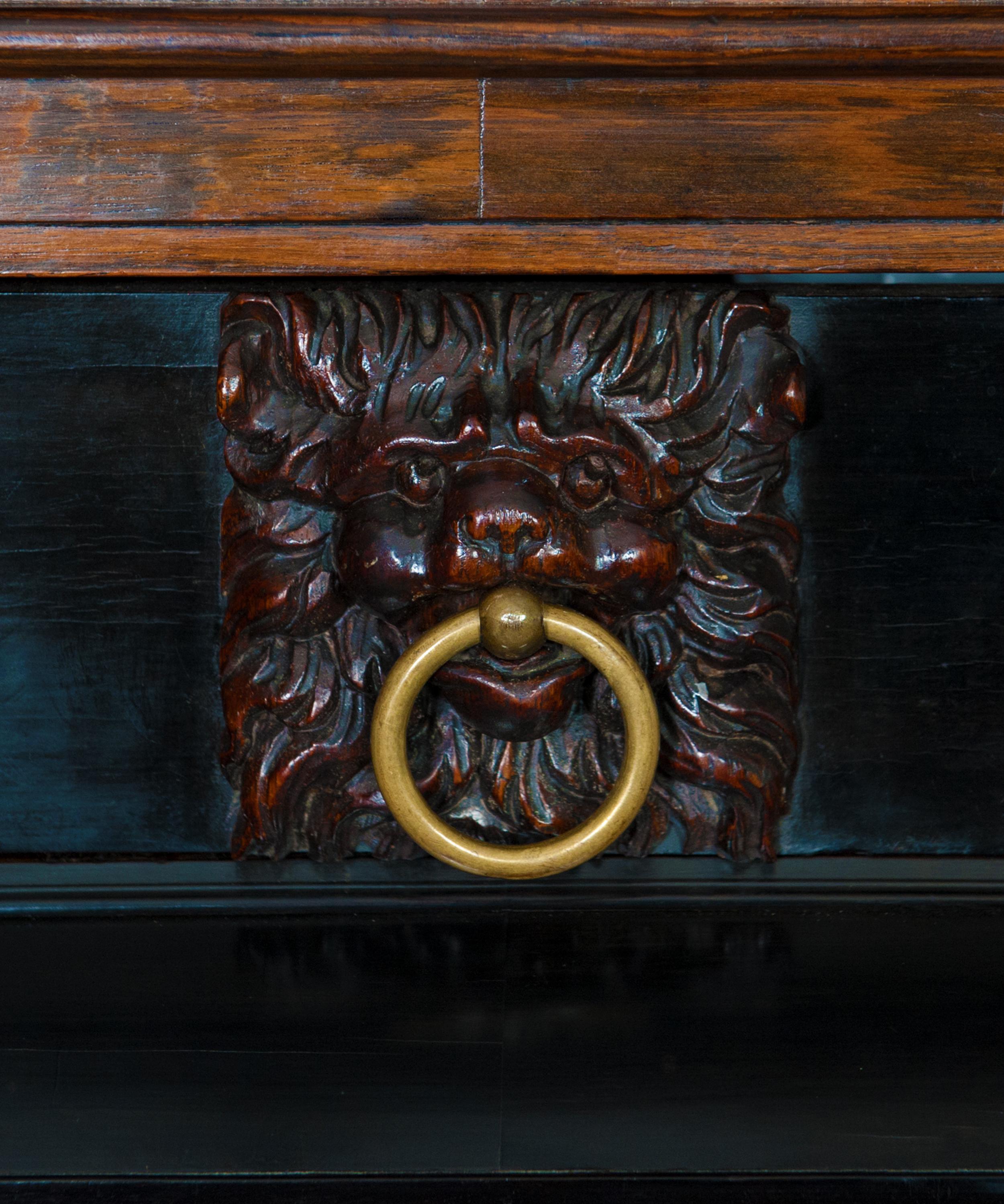 Baroque Rare Dutch 17th Century Cabinet-on-Stand, A So-Called “Kraamkamerkast” For Sale
