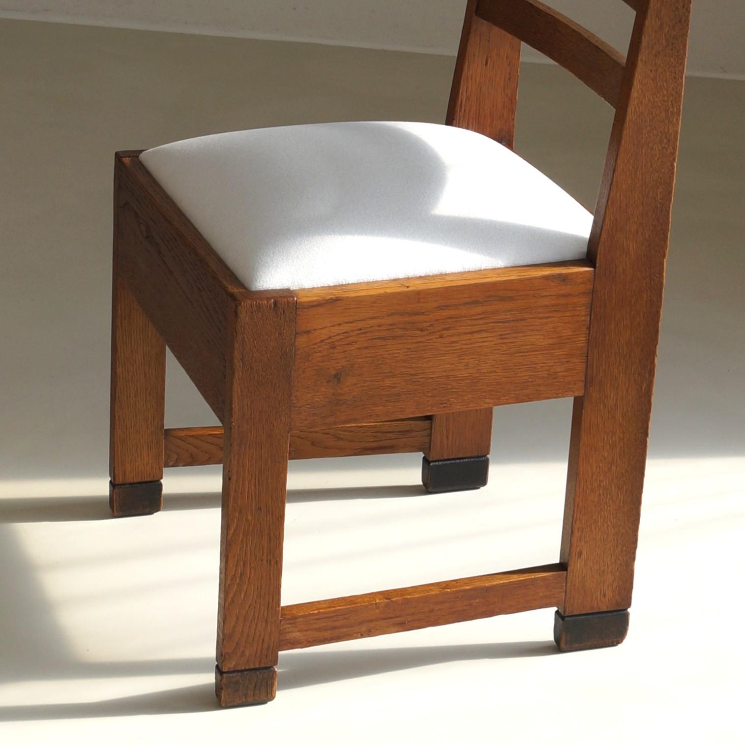 Rare chaise d'appoint Art déco hollandaise par Bas Van Pelt, années 1920 en vente 4