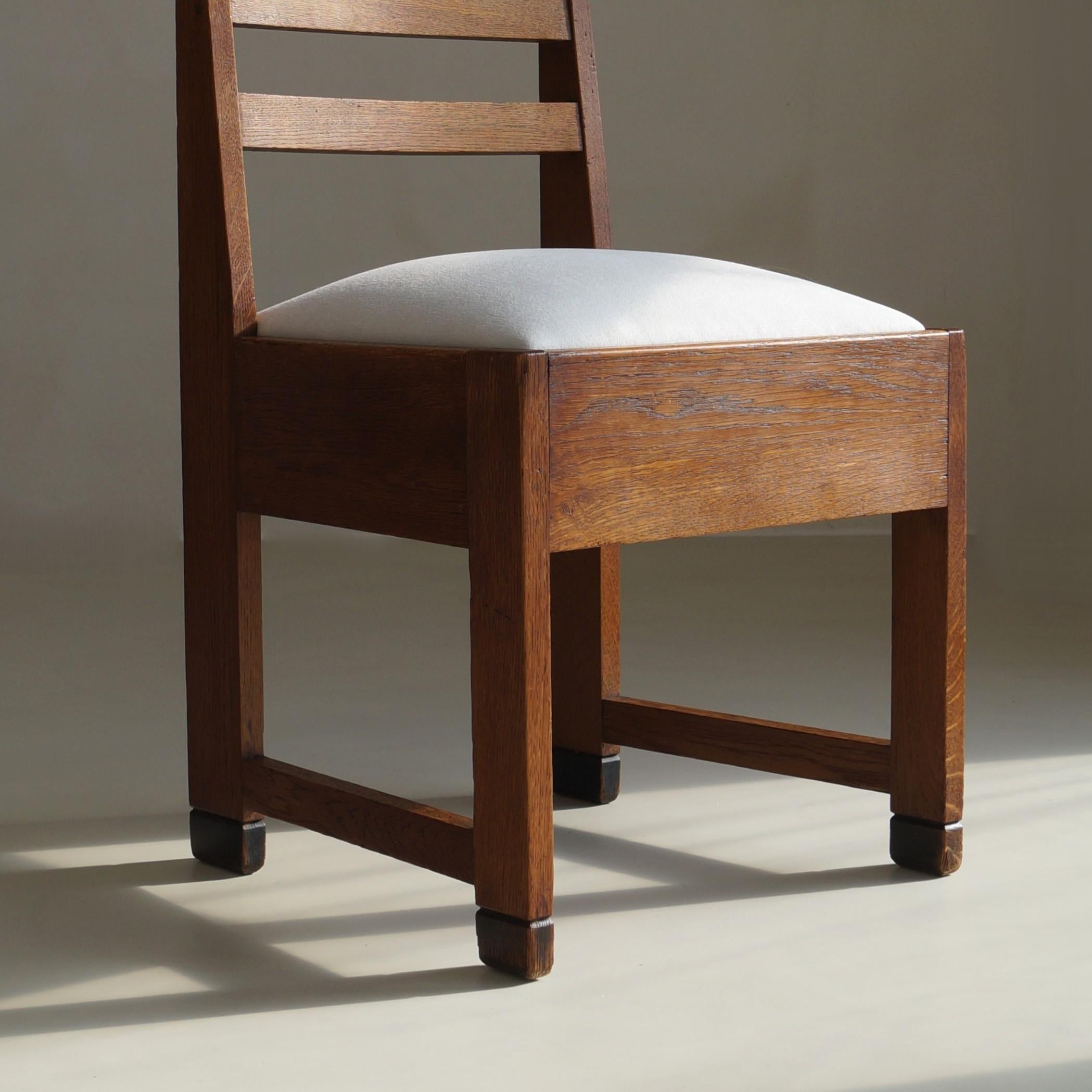 Rare chaise d'appoint Art déco hollandaise par Bas Van Pelt, années 1920 en vente 5