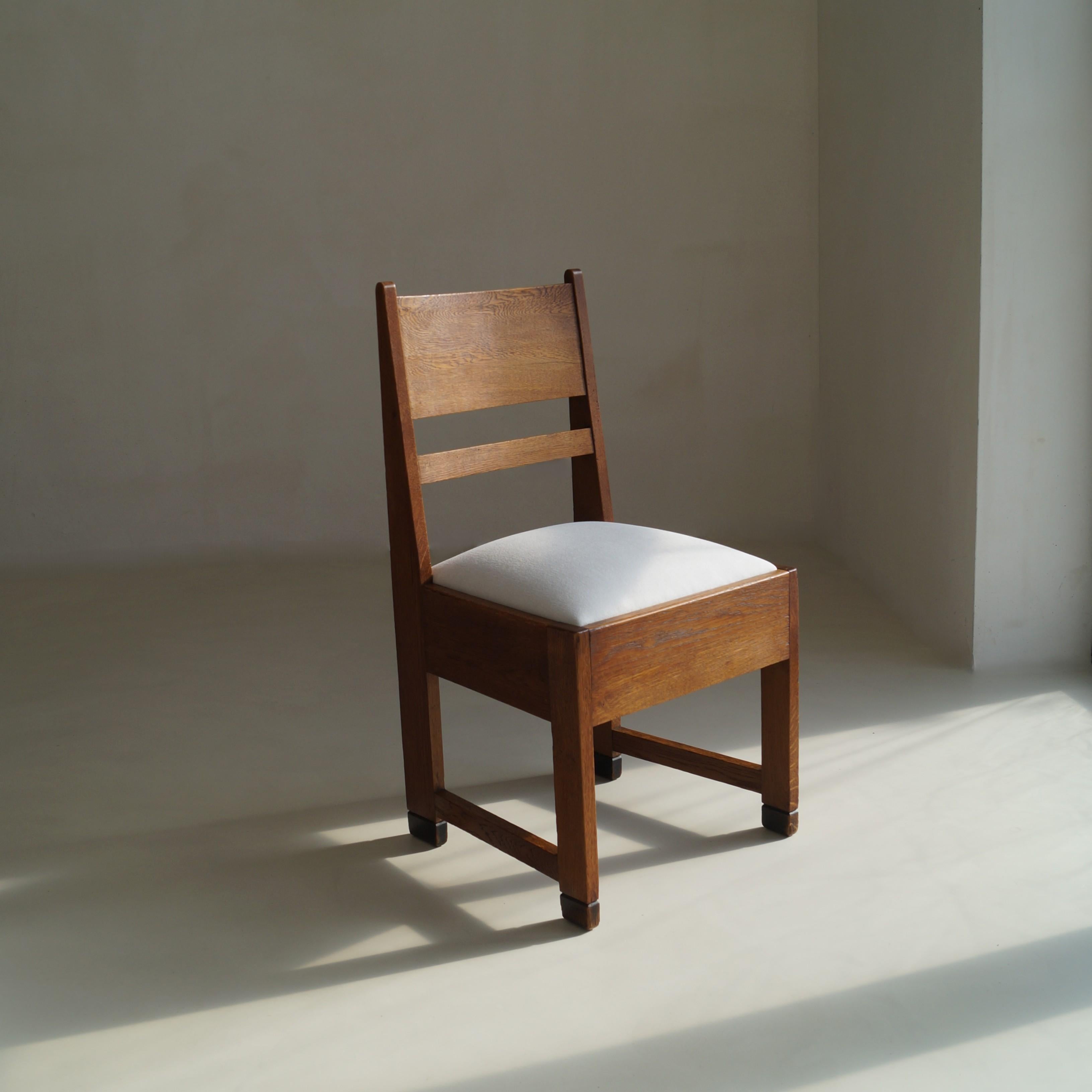 Néerlandais Rare chaise d'appoint Art déco hollandaise par Bas Van Pelt, années 1920 en vente