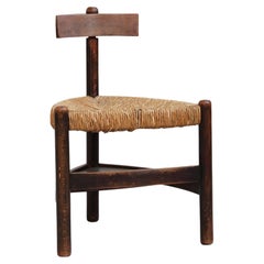 Rare dutch church chair mod. "Kerk stoel" designed by Wim den Boon, 1950ies