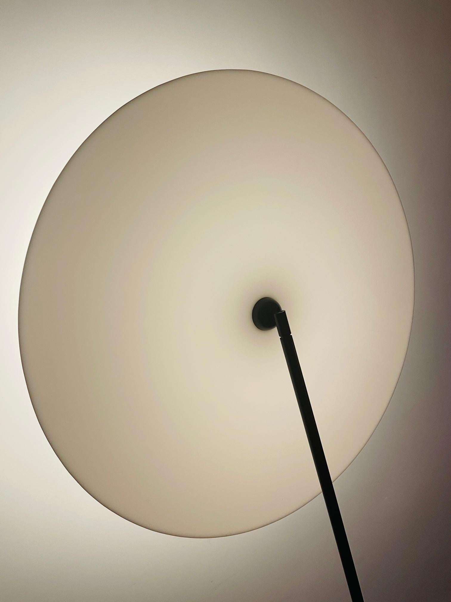 Rare Dutch Design Floor Lamp 'Disk' by Aldo van den Nieuwelaar for Nila & Nila  10