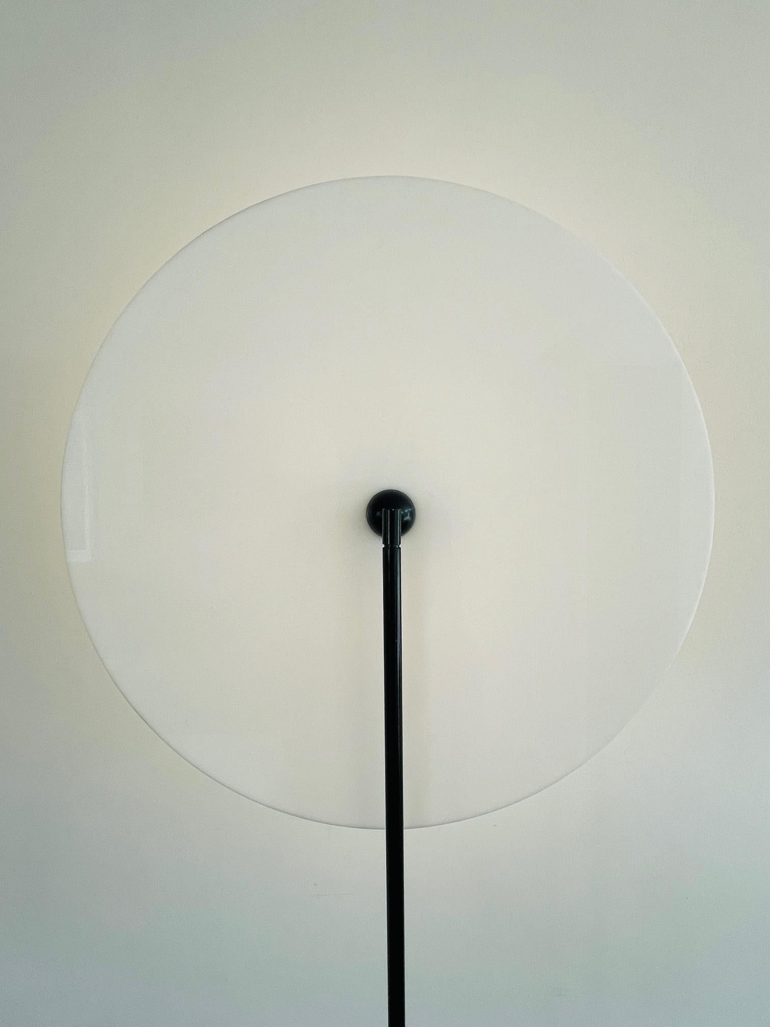 Acrylic Rare Dutch Design Floor Lamp 'Disk' by Aldo van den Nieuwelaar for Nila & Nila 