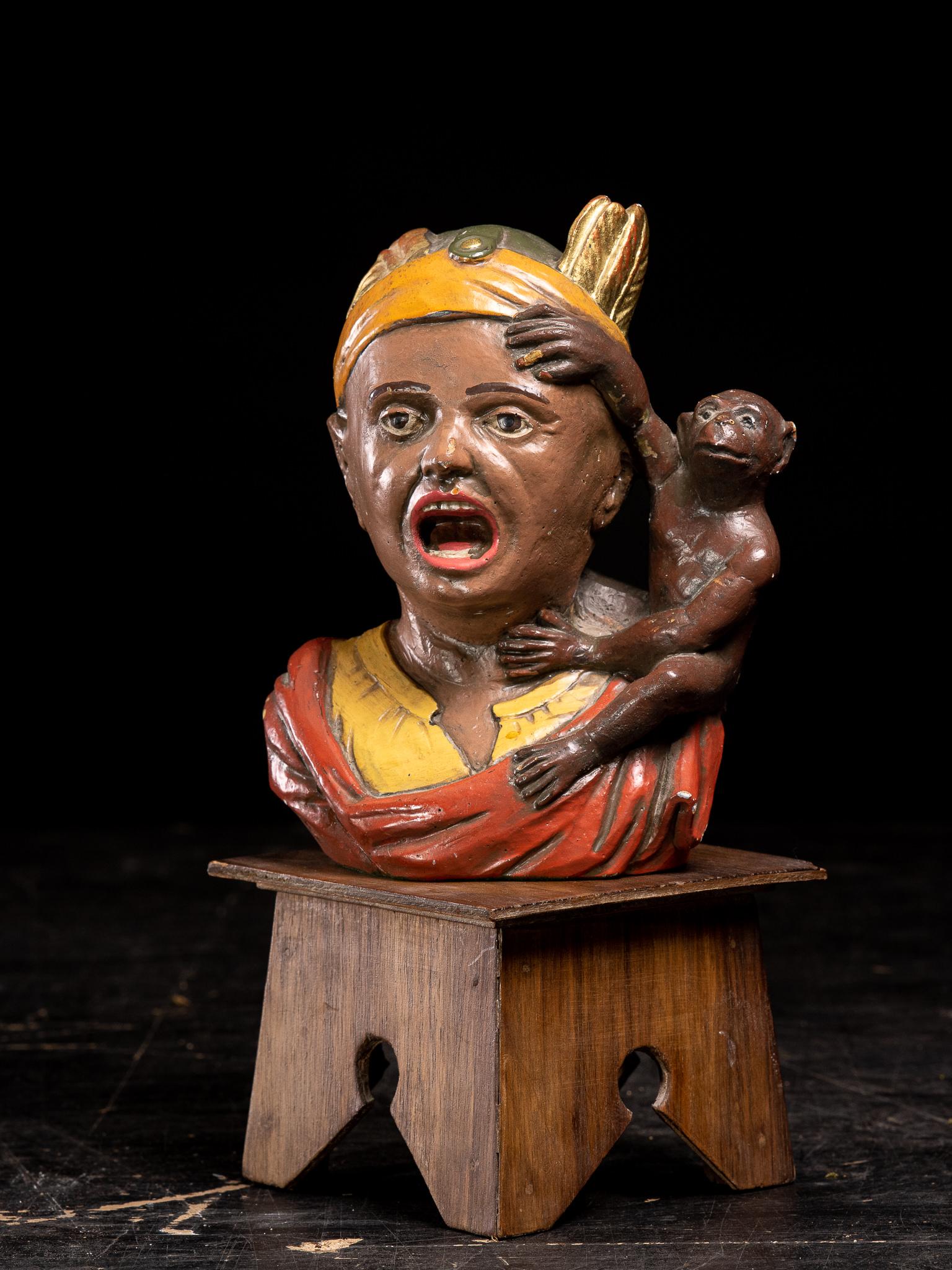 A gaper is a stone or wooden figurehead, often depicting a Moor, Muslim, or North African. The figurehead first appeared in the late 16th century as a hangout sign used outside the storefronts of drug stores in the Netherlands. The meaning of gaper