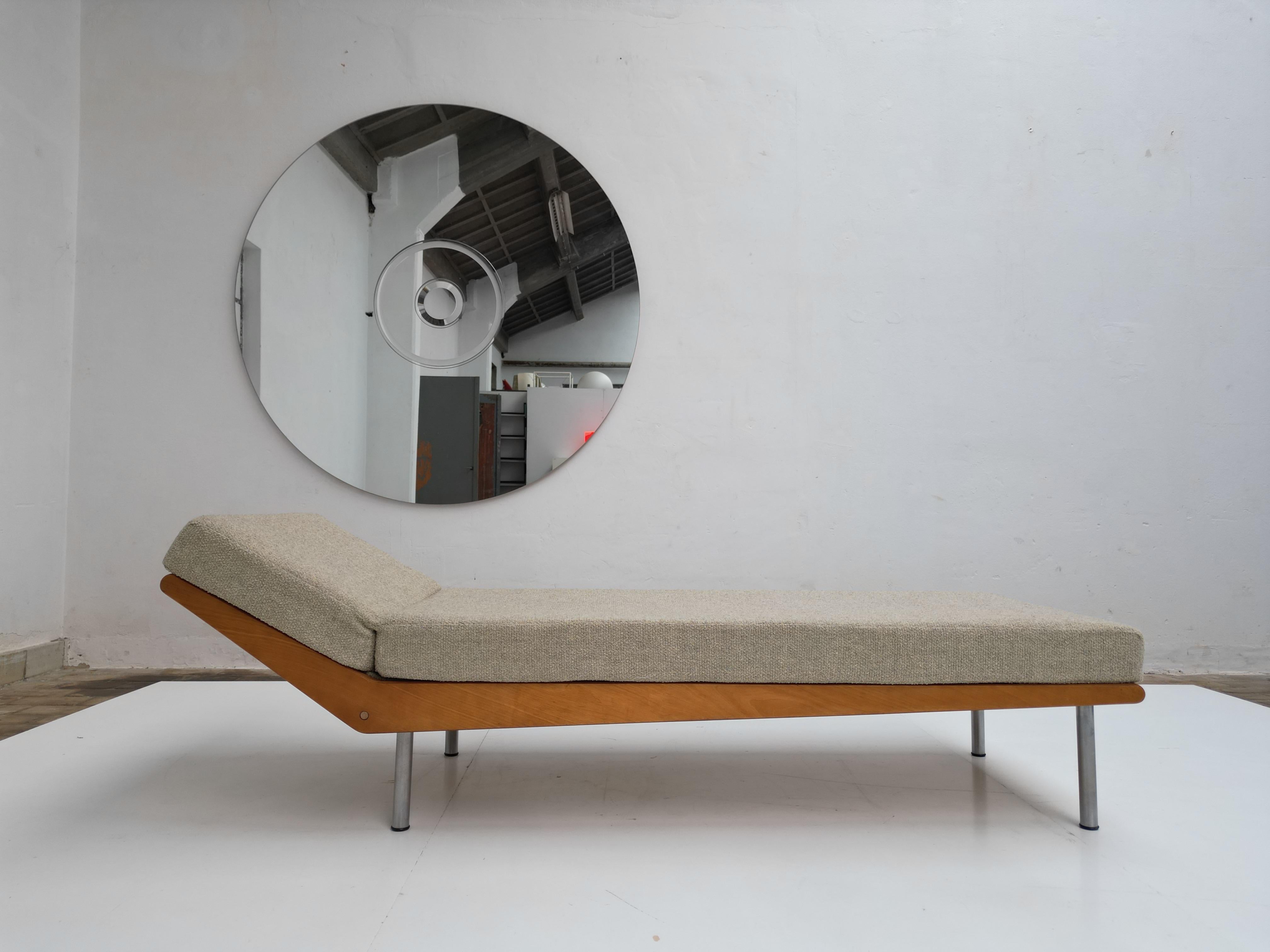 Rare Dutch 'MB04' Daybed by Cees Braakman for UMS Pastoe 1955 New Upholstery 4