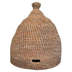 Rare Dutch Straw Bee Skep, CA 1900