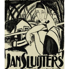 Jan Sluijters, Original Vintage Art Poster, Expressionism Cubism, Amsterdam 1916