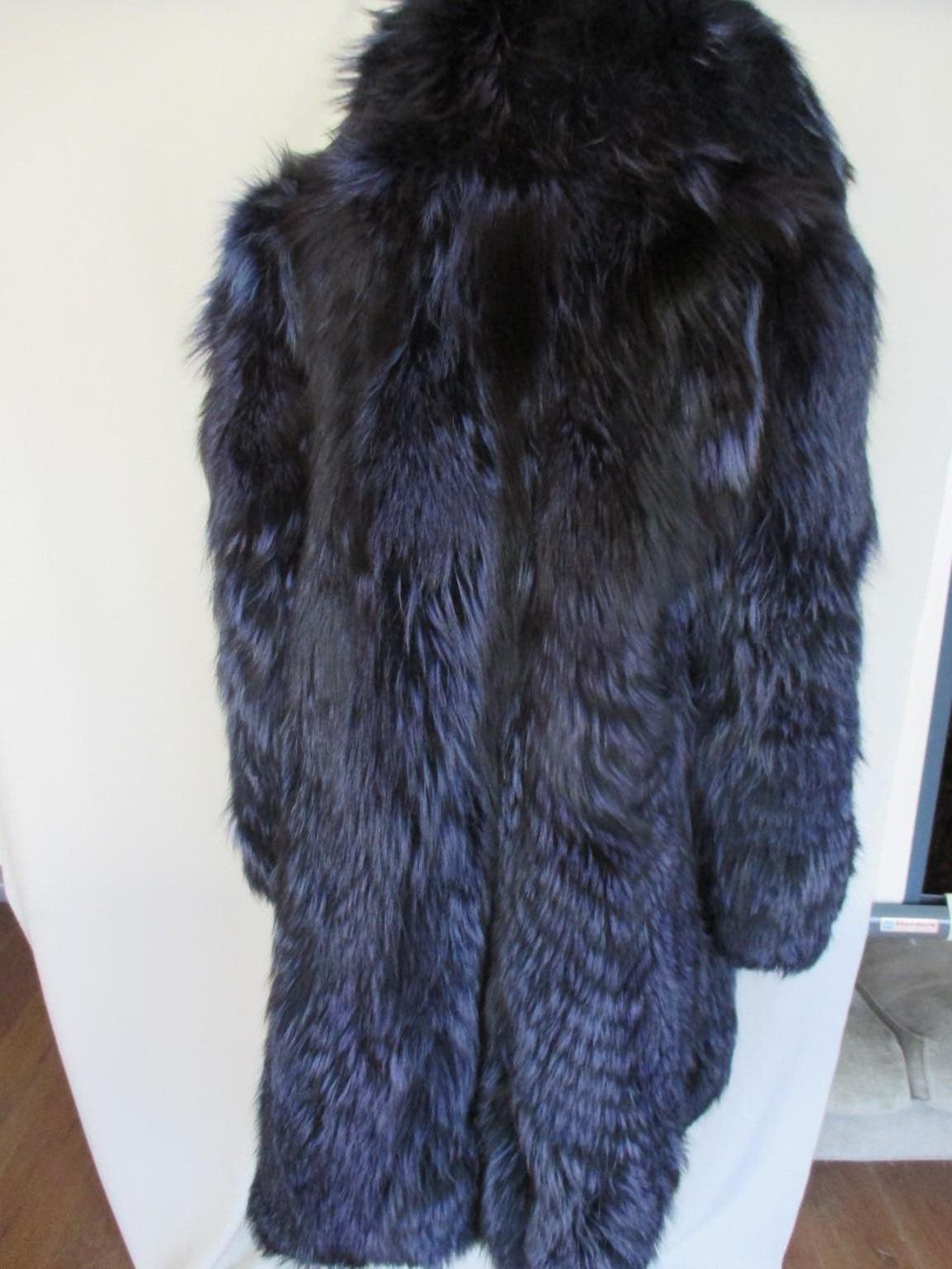 blue silver fox fur