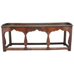 Rare Early 18th Century Oak Dresser with Arched Shaped Apron