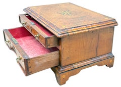 Rare Early 18th Century Walnut Miniature Chest Of Drawers