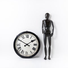 Rare Early 1900s Huge Electric Station Clock by Gents of Leicester