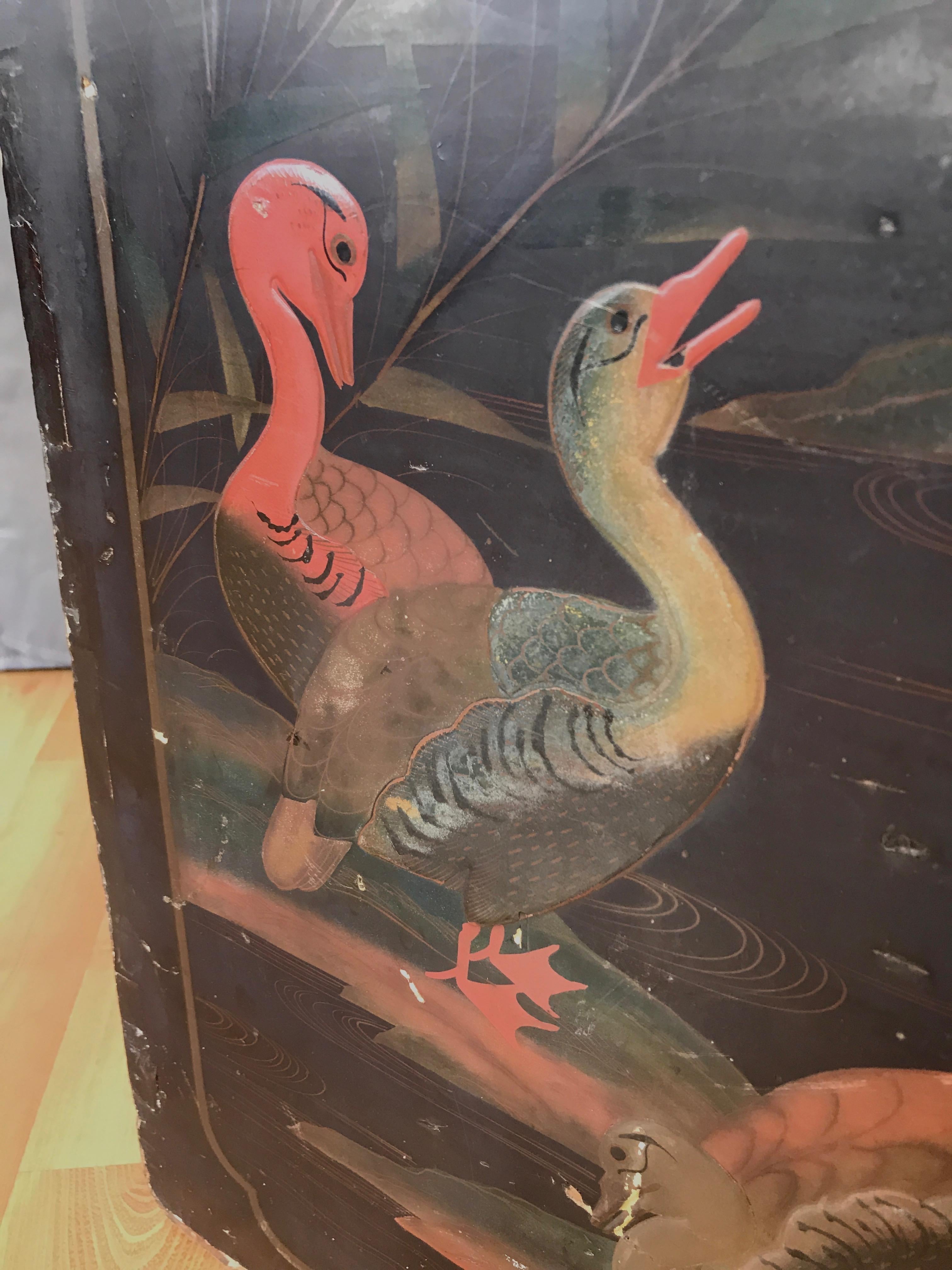 Wellman Peck & Co. Large Lacquer Decorated Japanese Tea Box, Early 1900s 3