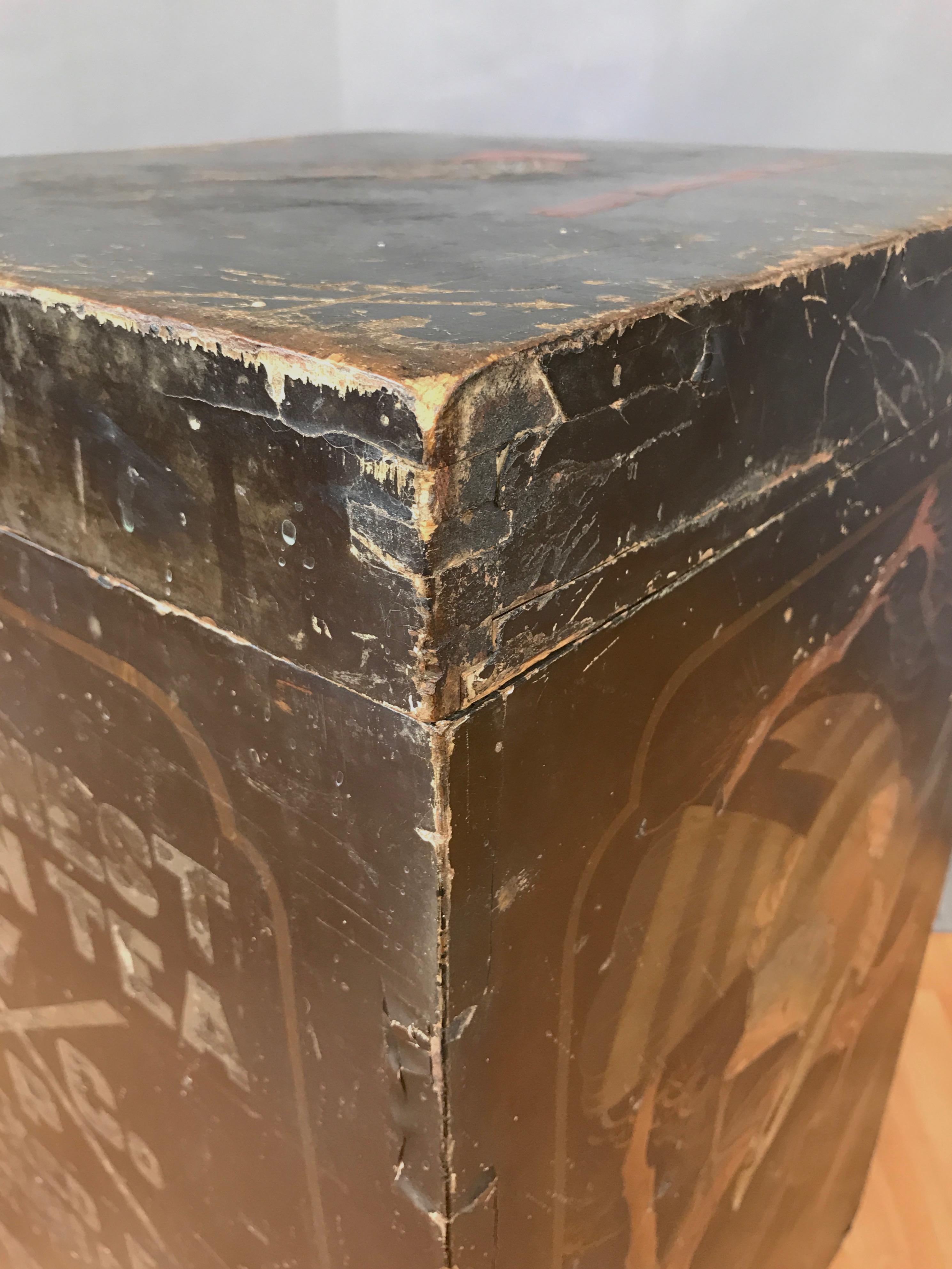 Wellman Peck & Co. Large Lacquer Decorated Japanese Tea Box, Early 1900s 13