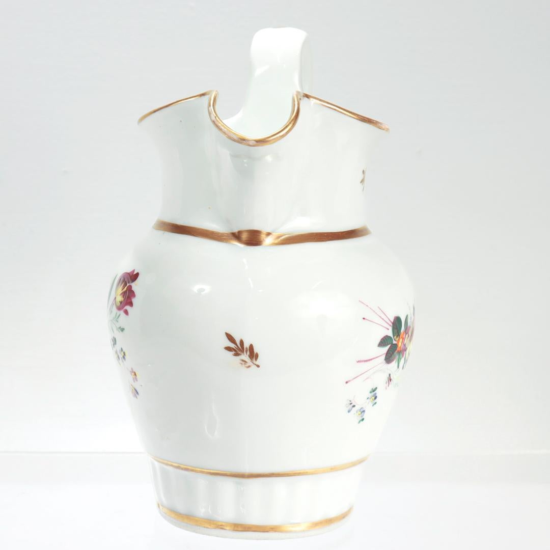 Rare Early 19th Century American Porcelain Pitcher by Tucker & Hemphill For Sale 1