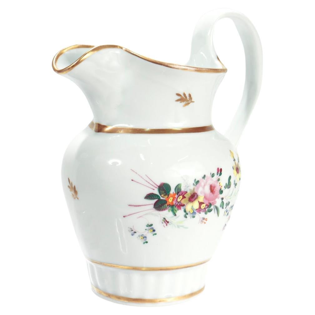 Rare Early 19th Century American Porcelain Pitcher by Tucker & Hemphill For Sale
