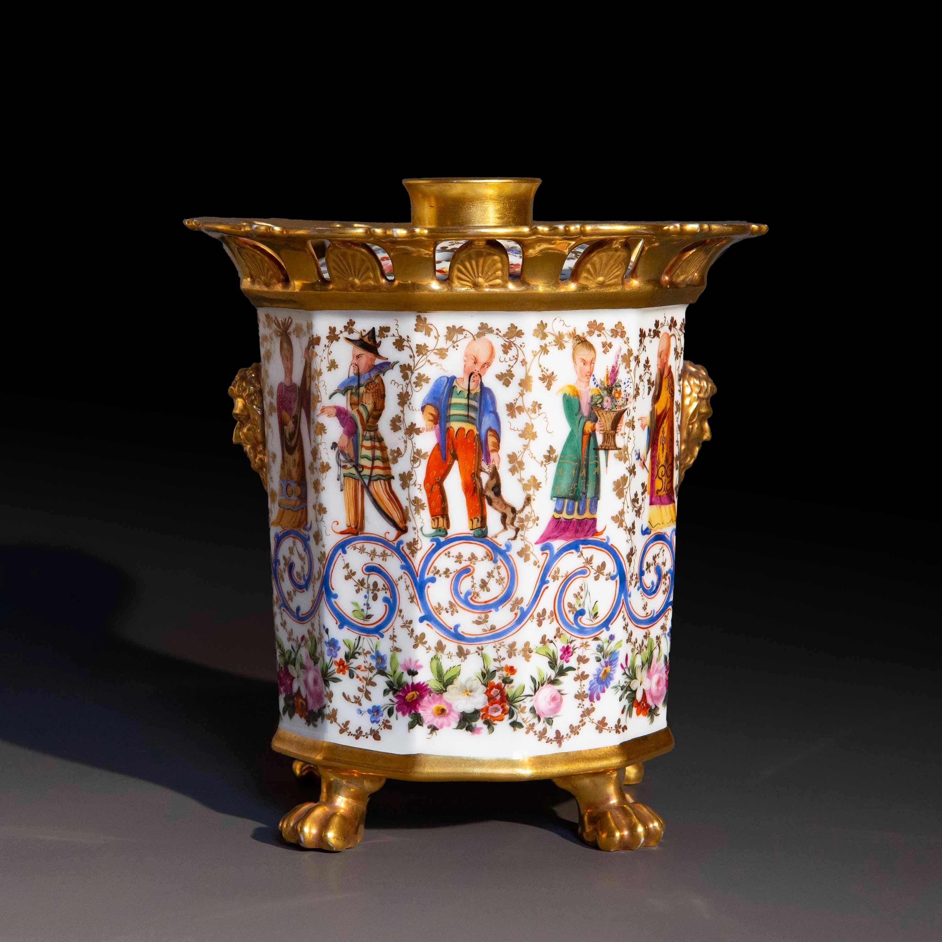 Raro vaso Chinoiserie dell'inizio del XIX secolo in vendita 7