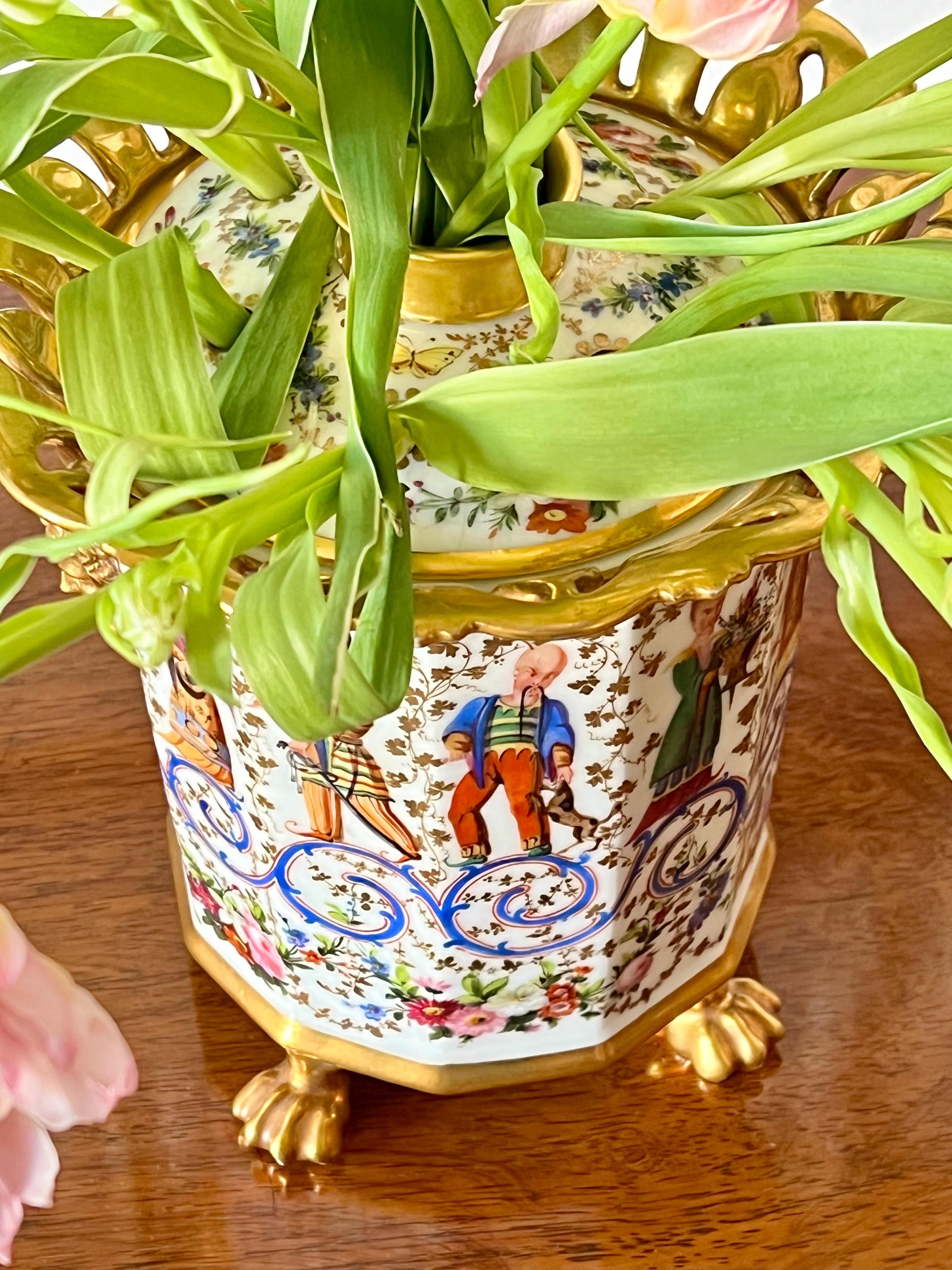 Cineserie Raro vaso Chinoiserie dell'inizio del XIX secolo in vendita