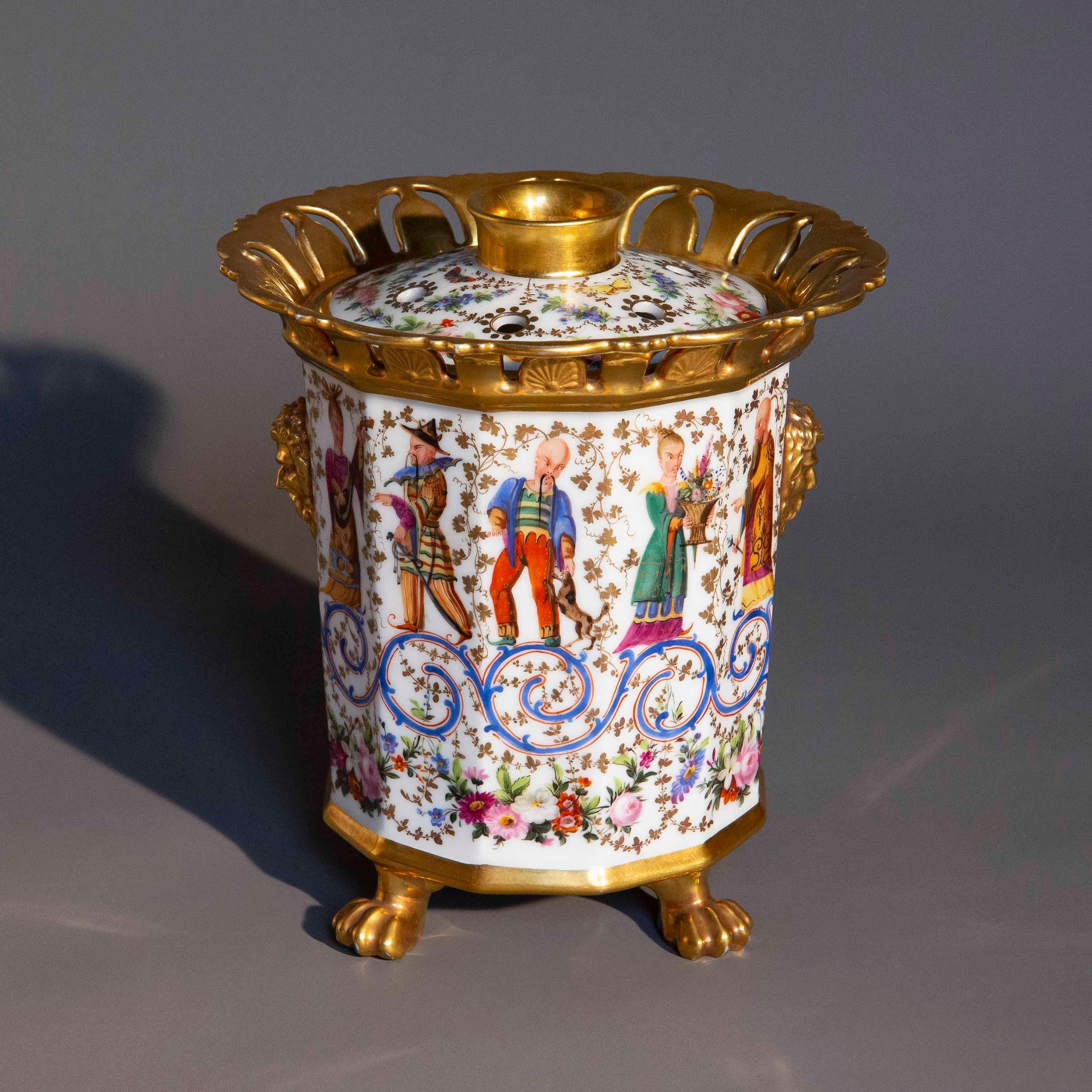 Francese Raro vaso Chinoiserie dell'inizio del XIX secolo in vendita