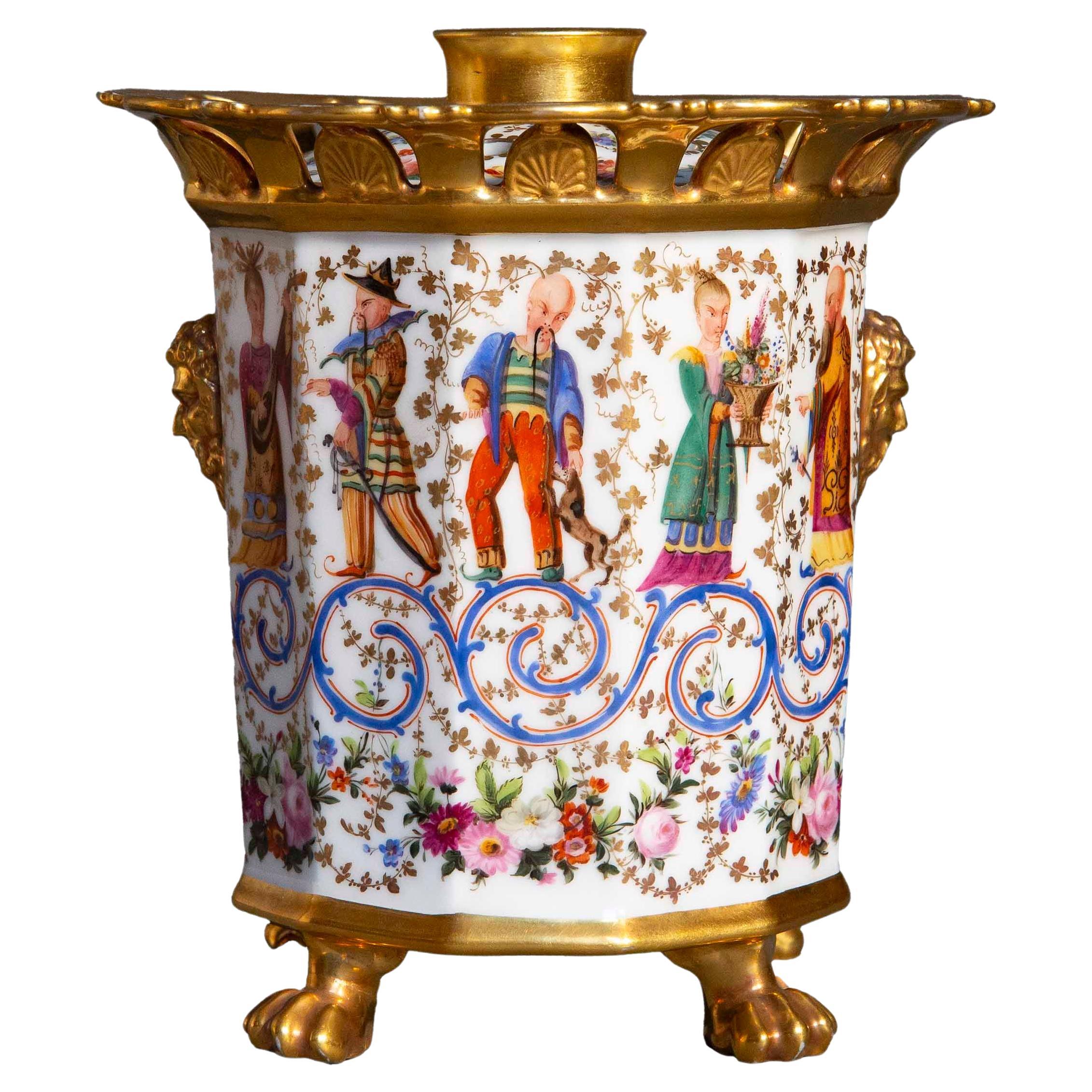 Rare Early 19th Century Chinoiserie Vase