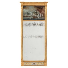 Rare Early 19th Century Commemorative Pier Mirror