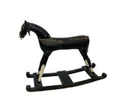 Rare Early 19th Century Folk Art Rocking Horse - Authentically Aged Antique