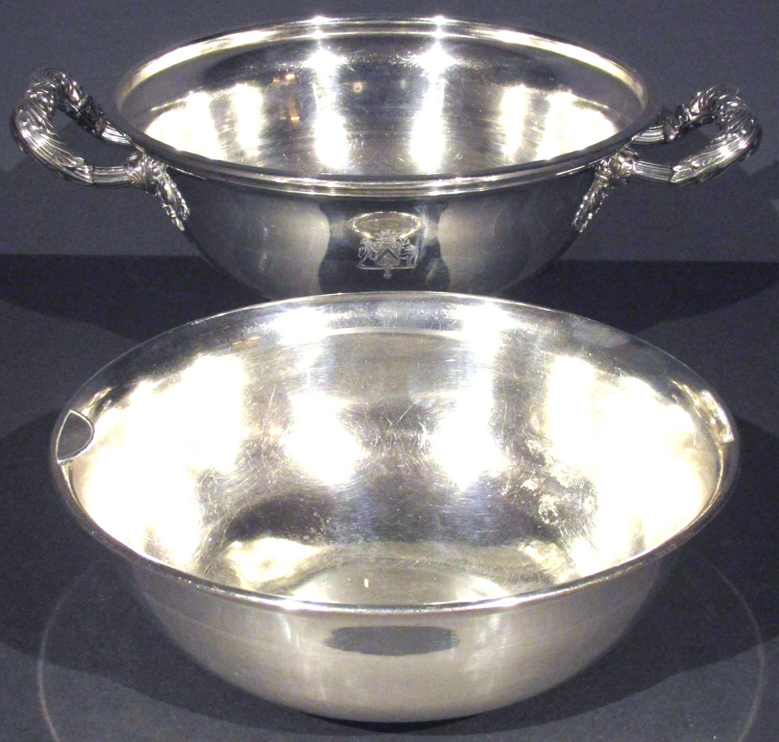 Mid-19th Century A Rare Early 19th Century Silver Plated Lidded Tureen, France, Circa 1830 For Sale