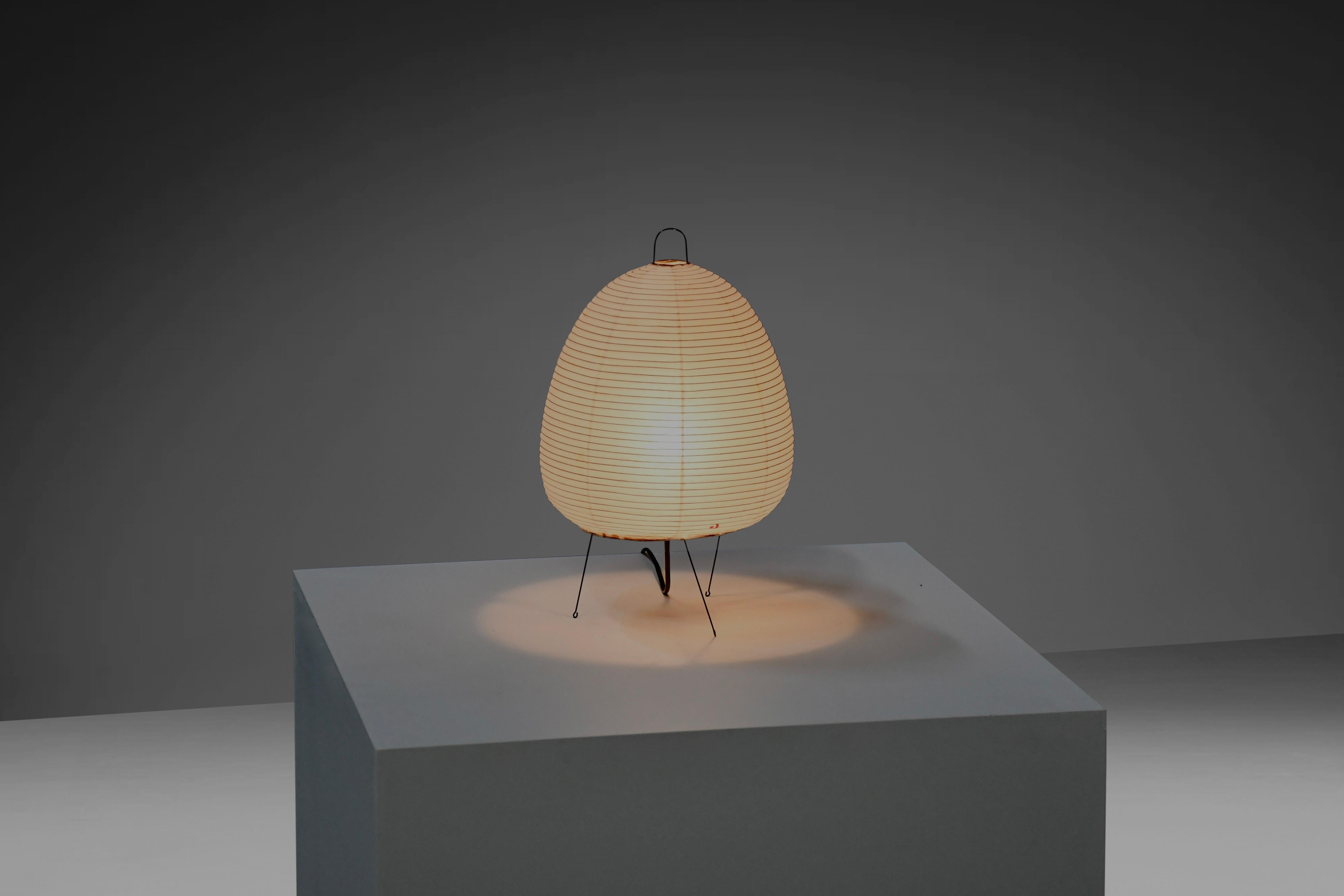 Rare Early 1A Akari Table Lamp by Isamu Noguchi for Ozeki, 1952 For Sale 1