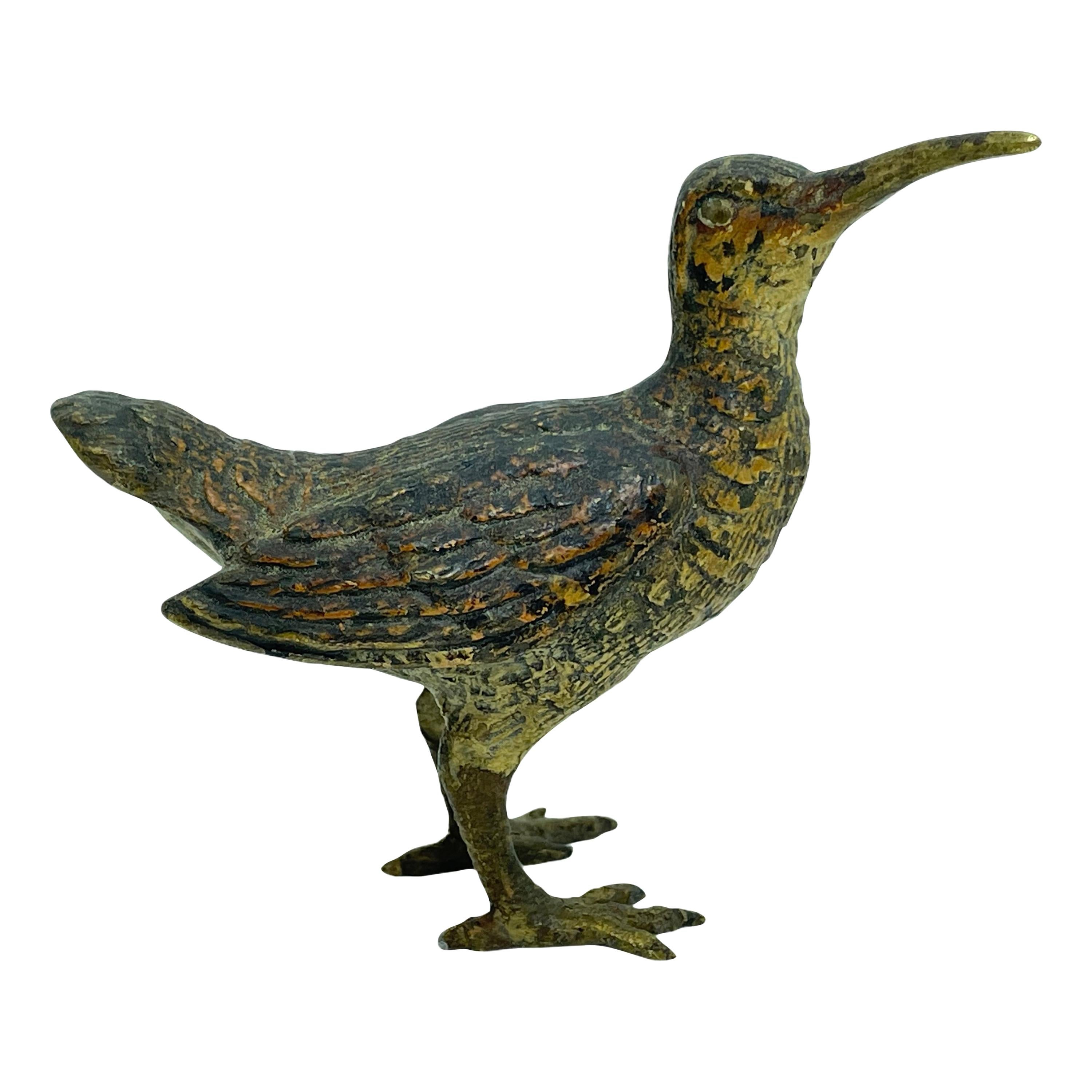 Rare Early 20th Century Austrian Vienna Bronze Bird Figurine, Vintage