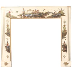 Rare Early 20th Century Chinoiserie Fire Surround