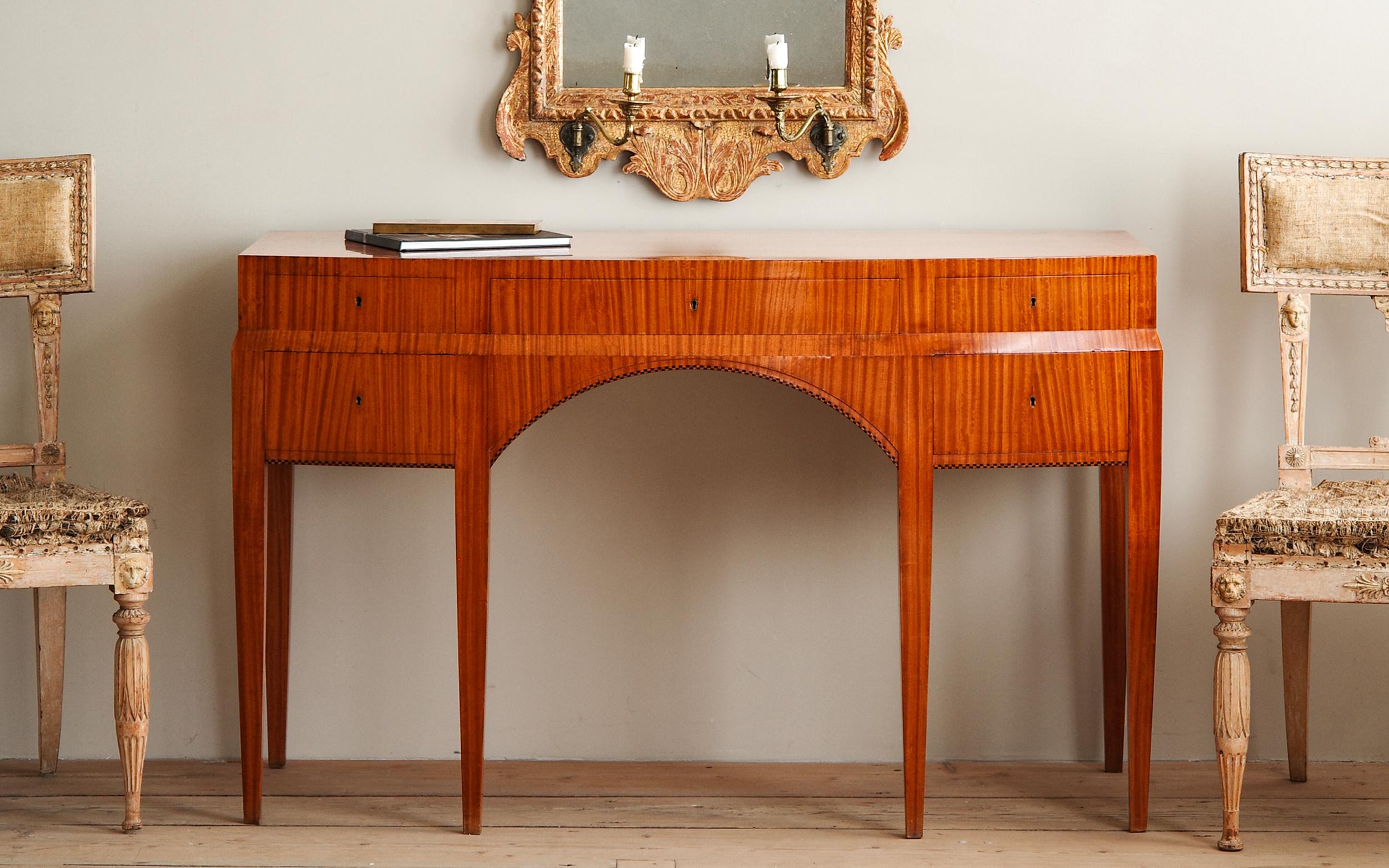 Art Nouveau Rare early 20th Century Danish Console Table by Johan Rohde For Sale