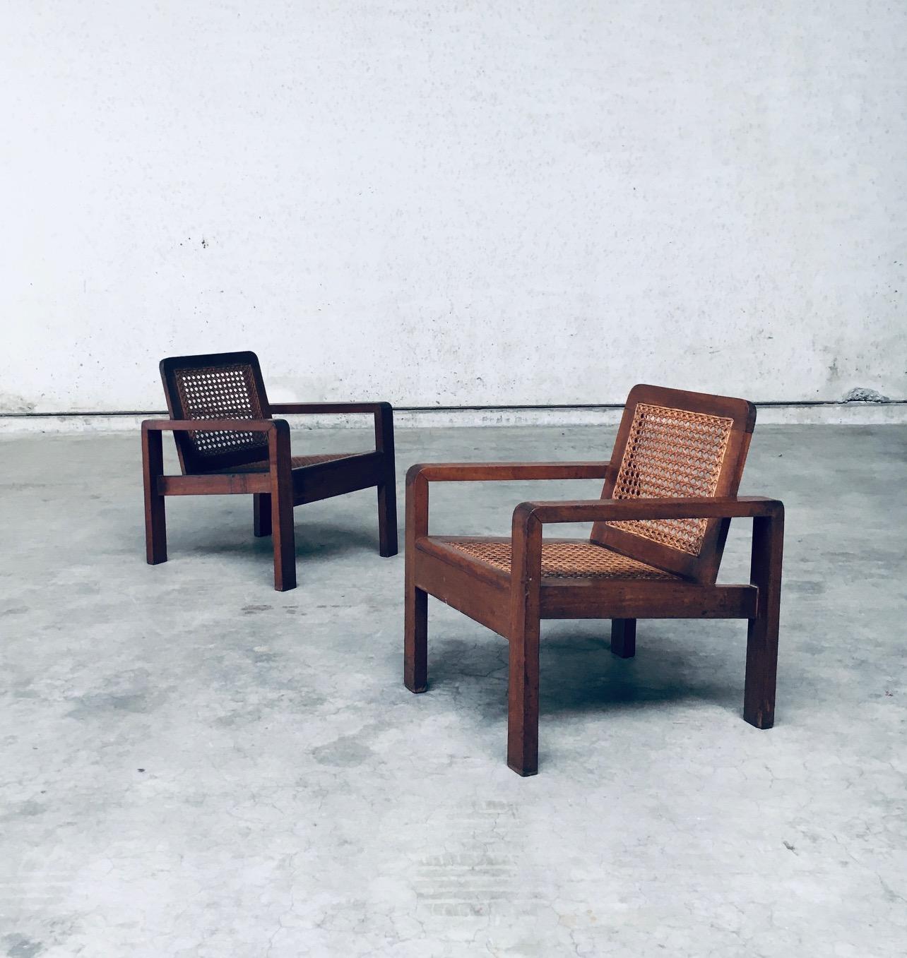 French RARE Early 20th Century Design Lounge Chair set
