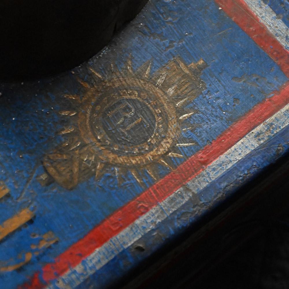 Rara caja de donativos familiar de soldado francesa de metal estañado de principios del siglo XX en venta 3