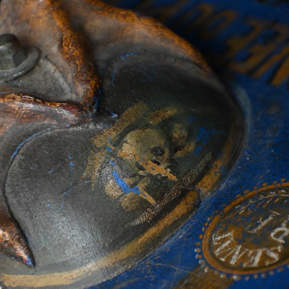 Rara caja de donativos familiar de soldado francesa de metal estañado de principios del siglo XX en venta 4