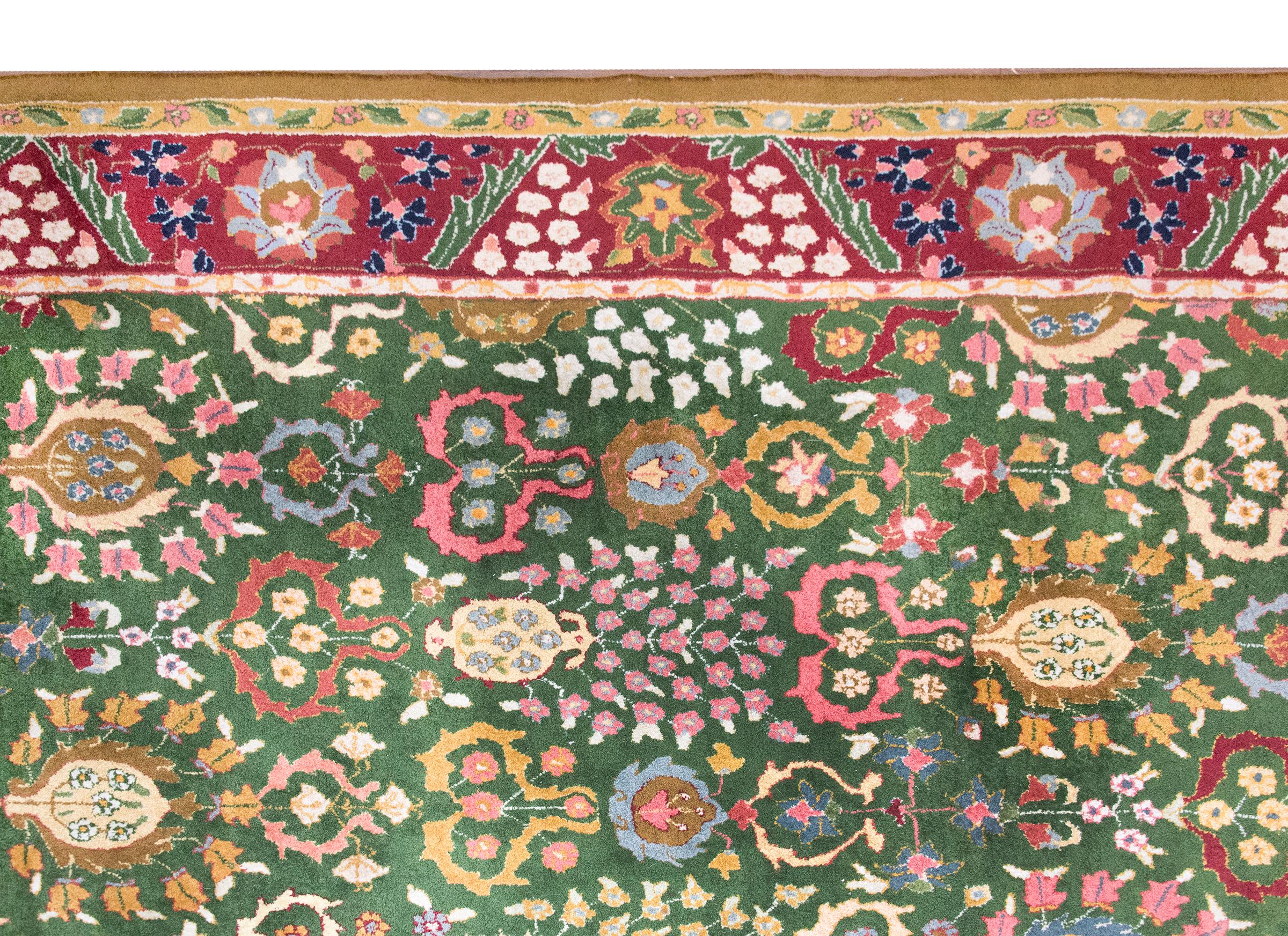 Rare tapis allemand Tetex Tabriz du début du 20e siècle en vente 6