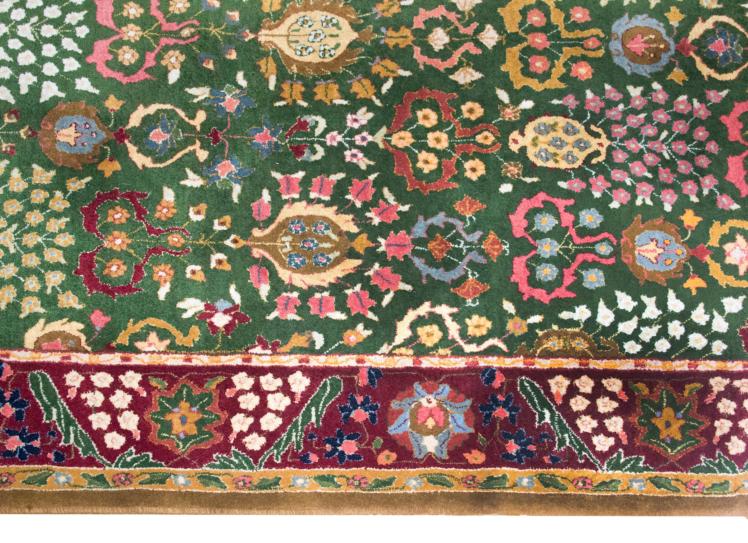 Noué à la main Rare tapis allemand Tetex Tabriz du début du 20e siècle en vente
