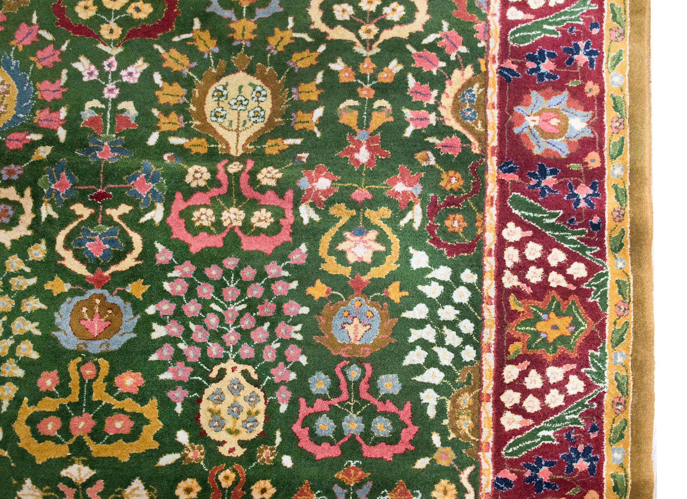 Rare tapis allemand Tetex Tabriz du début du 20e siècle Bon état - En vente à Chicago, IL