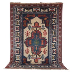 Seltener handgefärbter türkischer Teppich des frühen 20. Jahrhunderts
