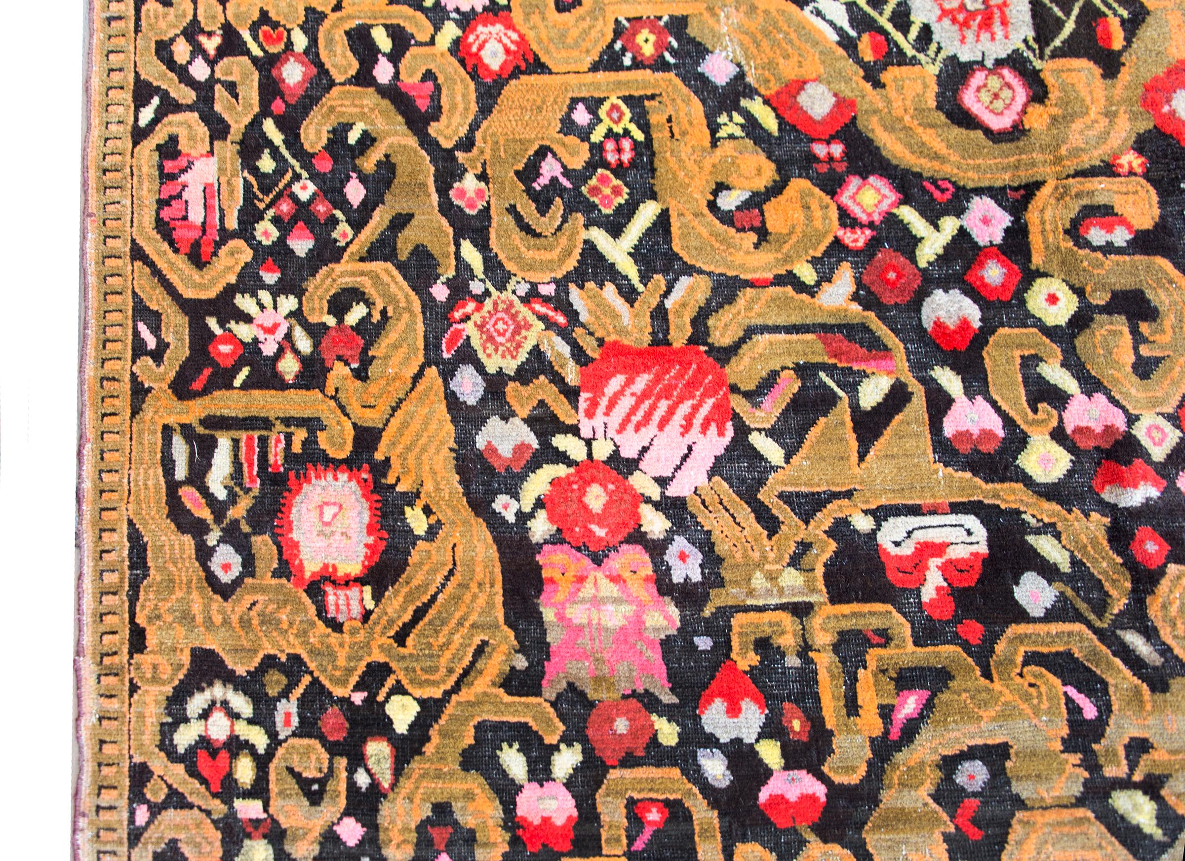 Rare Early 20th Century Kareback Rug In Good Condition For Sale In Chicago, IL